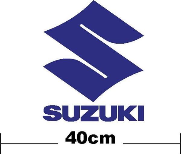 Suzuki Yazı Ve S  Logo Yazı Sticker Etiket Tek Renk - Image 1