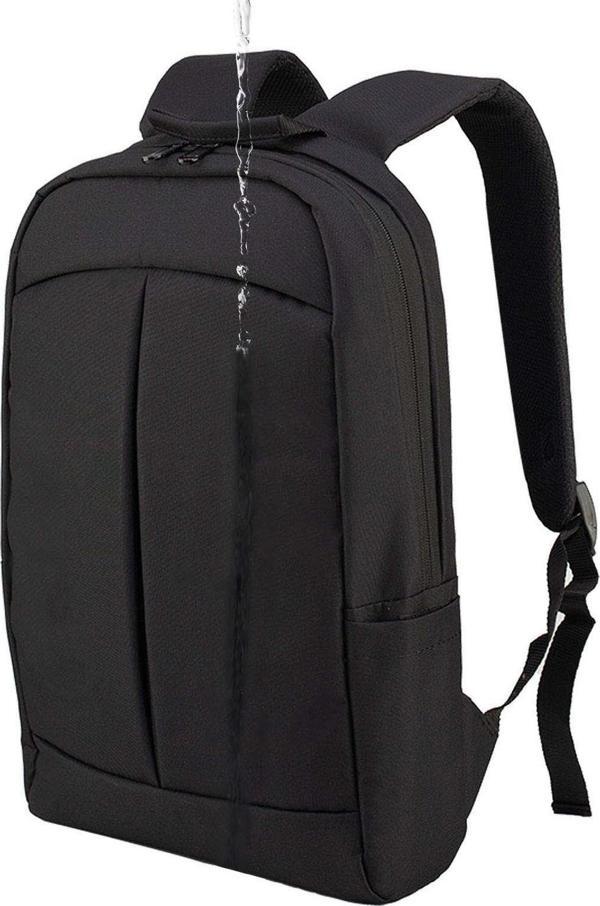 Beutel 15.6" - 16.1" Notebook Bilgisayar Laptop Sırt Çantası - Su Geçirmez Kumaş Ve Fermuarlı -Siyah - Image 1