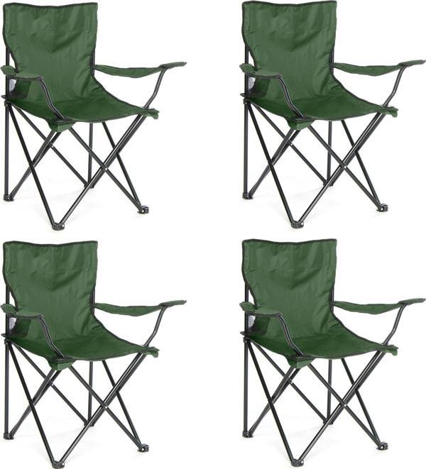 Moccastyle 4' Lü Kamp ,Plaj ,Piknik Sandalye Seti,Taşıma Kılıflı - Image 1
