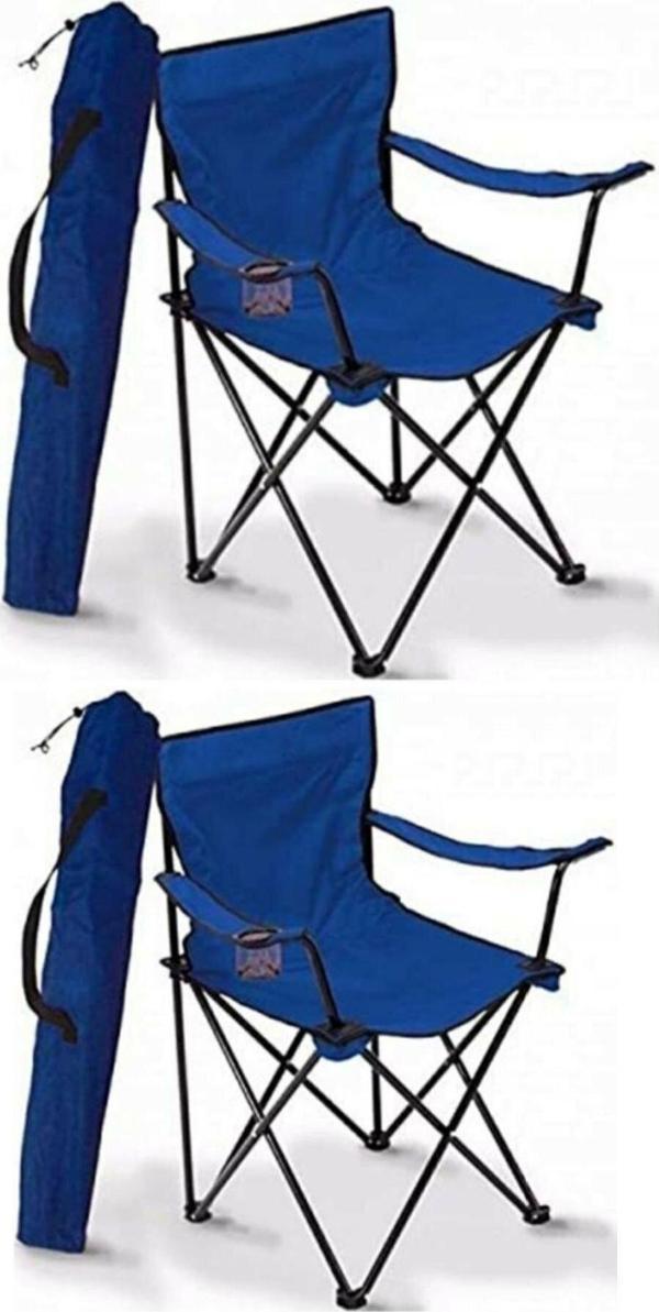 Moccastyle Taşıma Kılıflı Kamp, Plaj , Piknik Sandalyesi Rejisör Sandalye 2 Li - Image 1