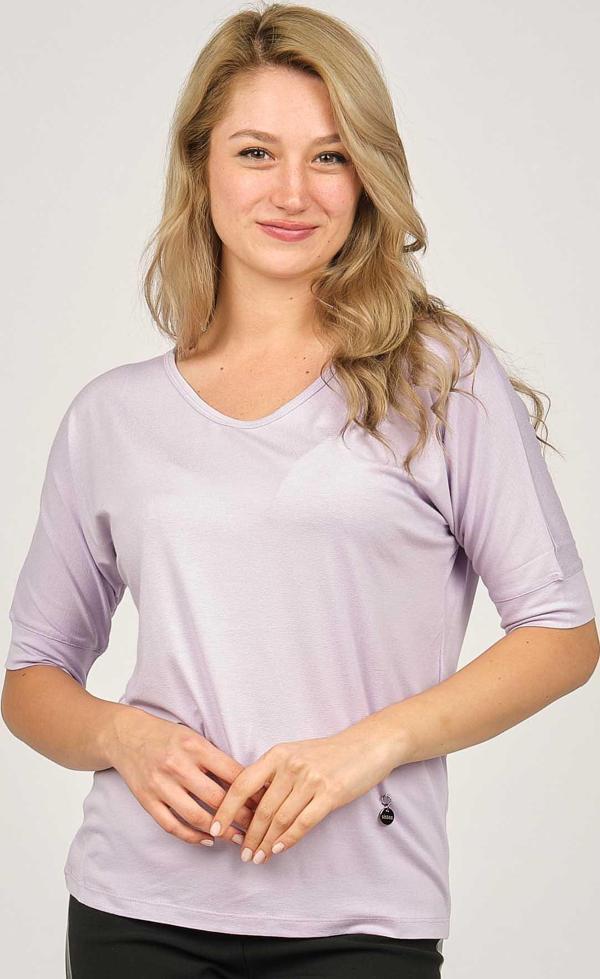 Sistas Kadın V Yaka Bluz 6690201 Lila - Image 1