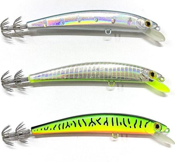 SASA Gagalı Kalamar Zokası Fosforlu 11 Cm 21 Gr 3Lü Set - Image 1