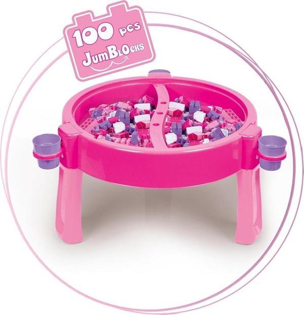 Dolu Unicorn 100 Parça Mega Bloklu Aktivite Masası 2572 - Image 1