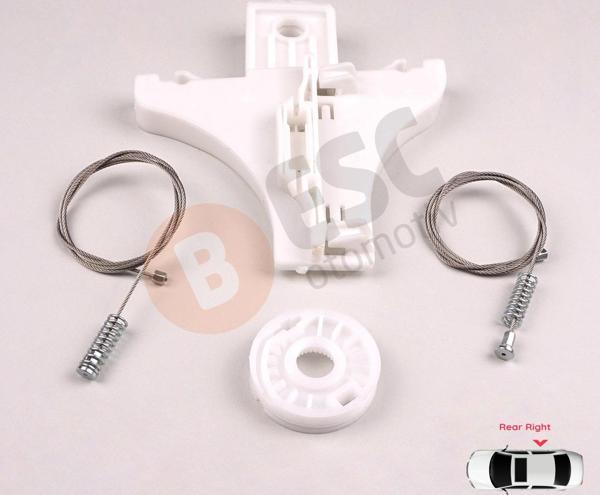VW Golf MK4 Jetta Bora A4 1J 4/5 Kapı 1J4839462 İçin Sağ Arka Cam Kriko Tamir Seti - Image 1