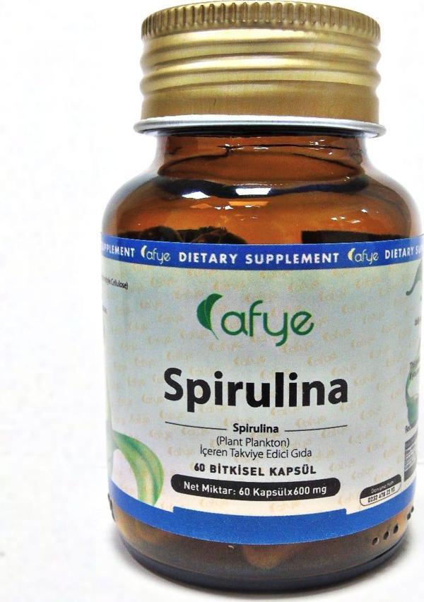 Afye Spirulina (plant plankton) 60 kapsül - Image 1