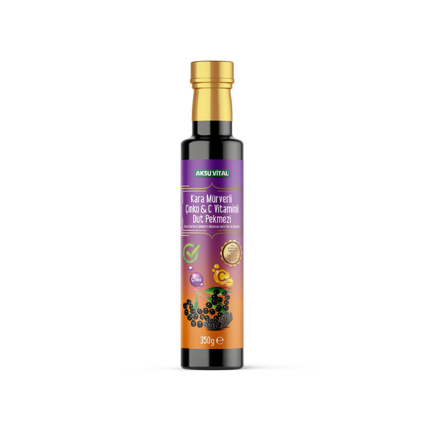 Aksu Vital Kara Mürverli Çinko&C Vitaminli Dut Pekmezi 350 gr - Image 1