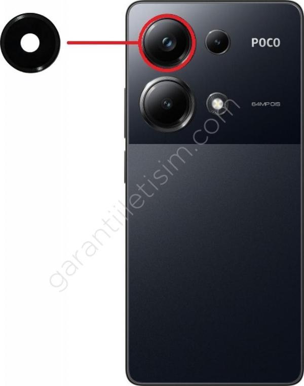 Poco M6 Pro Kamera Camı Üst - Image 1