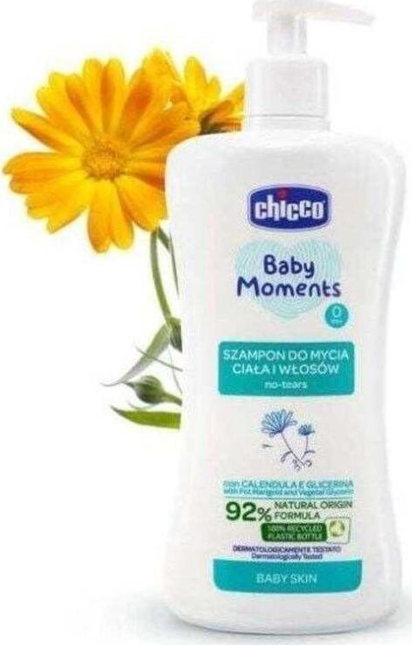 Chicco Baby Moments Saç Ve Vücut Şampuanı 500 Ml - Image 1