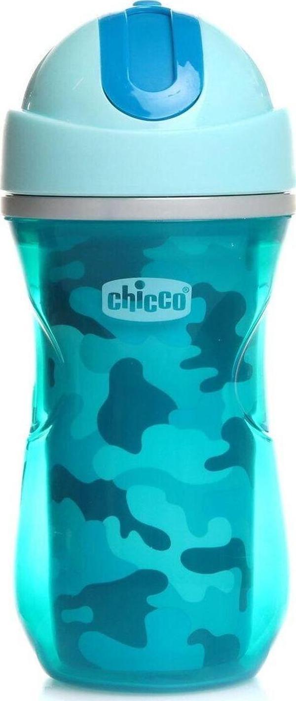 Chicco Isı Yalıtımlı Pipetli Su Matarası 14+ Ay 266 Ml Mavi - Image 1