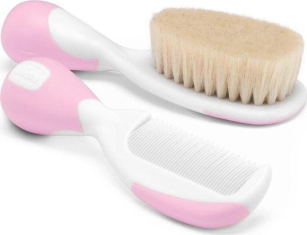 Chicco Pembe Renkli Fırça Ve Tarak Seti - Image 1
