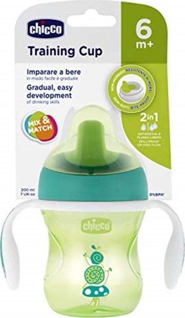 Chicco Yarı Yumuşak Uçlu Alıştırma Bardağı 6+ Ay - Image 1
