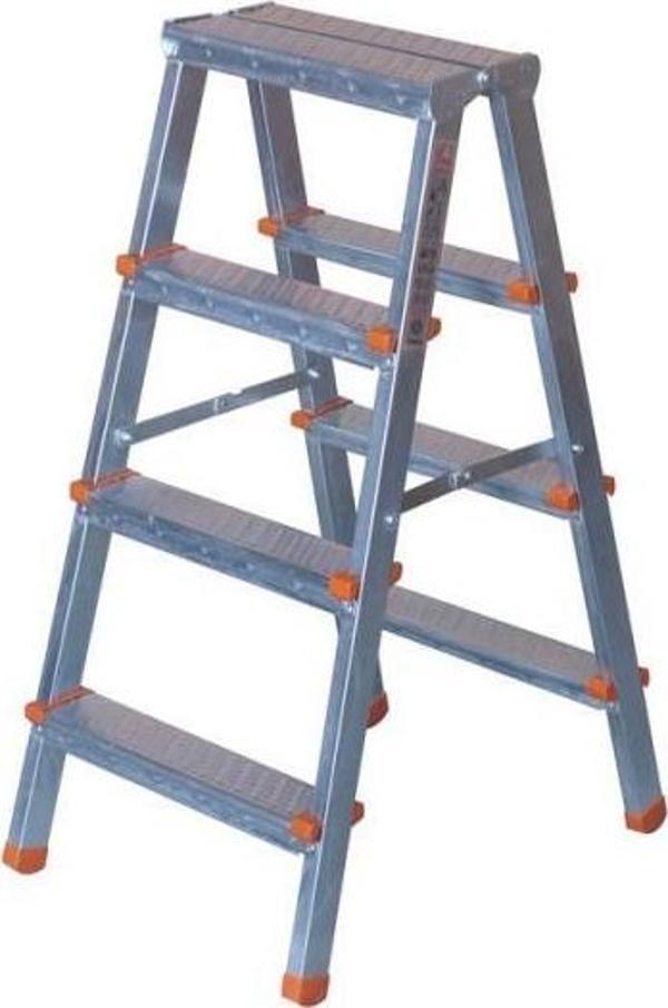 ASVERA - 4+4 Basamaklı Çift Çıkışlı Profil Merdiven (Ev, bahçe, işyeri için uygun) - Image 1