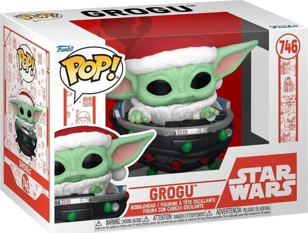 Funko Pop Star Wars Holiday - Grogu With Santa Hat İn Pram - Image 1