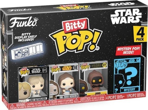 Funko Bitty Pop 4'Lü Paket Star Wars - Luke, Obi-Wan, Jawa - Image 1