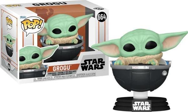 Funko Pop Disney Star Wars The Mandalorian - Grogu No:664 Bobble-Head - Image 1