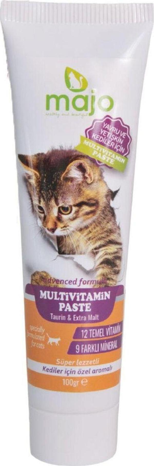 Tineke Majo Kedi Multivitamin Macunu Taurin & Extra Malt 100 Ml (Turuncu) - Image 1