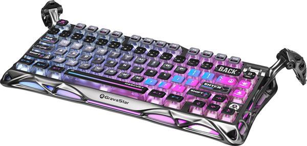GravaStar Mercury K1 Pro RGB Kablosuz Mekanik Gaming Klavye, Alüminyum Çerçeveli, İngilizce Q, Speci - Image 1