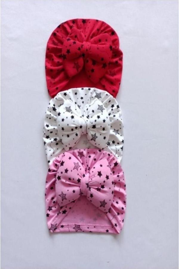 Extra Çarşı Kurdelalı Bebek Bone Bandana Seti - Image 1