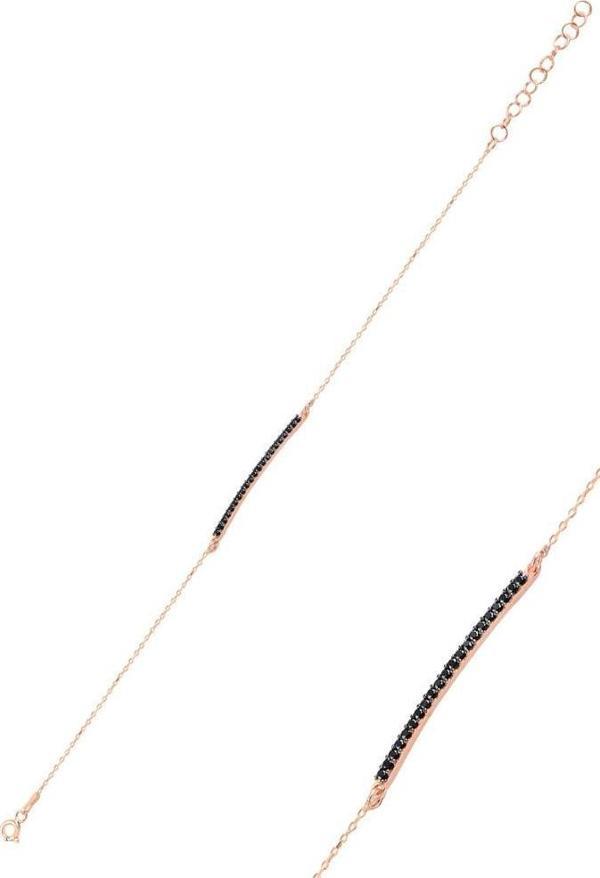 Gümüş rose çubuk bileklik - Image 1