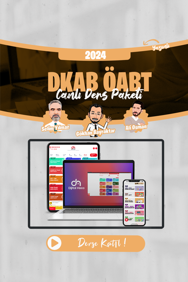 Dijital Hoca Akademi 2024 DKAB ÖABT Canlı Ders Paketi (Kaynaklı) - Dijital Hoca Akademi - Image 1