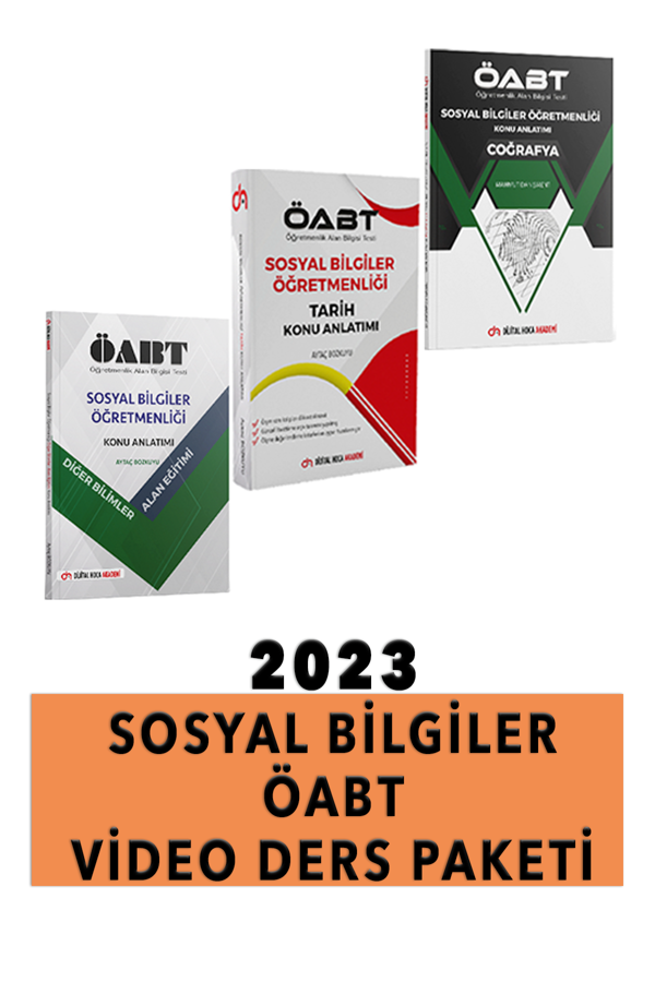 Dijital Hoca Akademi 2023 ÖABT Sosyal Bilgiler Muhteşem 3'lü Konu Anlatımı+ 2023 Video Ders Paketi - Dijital Hoca Akademi - Image 1