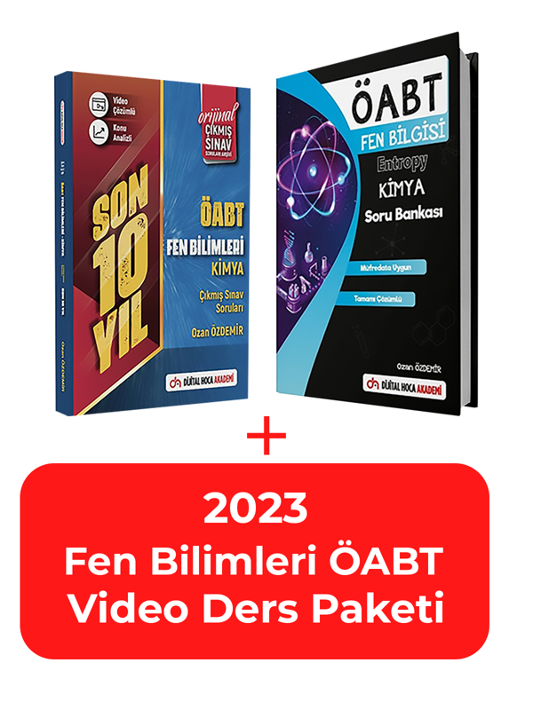 Dijital Hoca Akademi 2023 ÖABT Fen Kimya Çıkmış Sorular ve Entropy Soru Bankası+2023 Fen Video Ders - Dijital Hoca Akademi - Image 1
