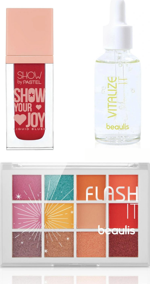 Show by Pastel Show Your Joy Liquid Blush - Likit Allık 52 Renkli Sedefli Mat Göz Farı Flash It 12'li Far Paleti Yüksek Pigmentli Vitalize It Serum Makyaj Bazı - Image 1