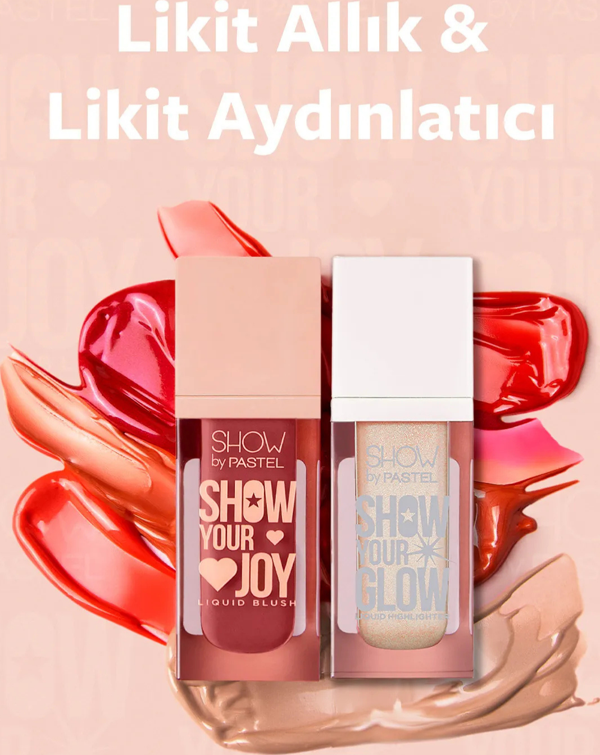 Mix & Match Glow Liquid Highlighter 72 & Joy Liquid Blush 55 Pastel - Image 1