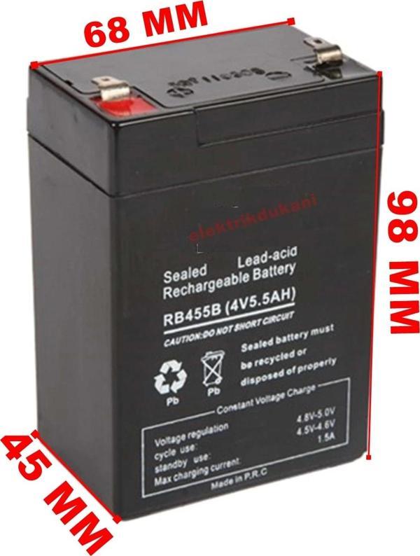İTHAL Akü 4V 5,5A Kuru Bakımsız Akü - Image 1