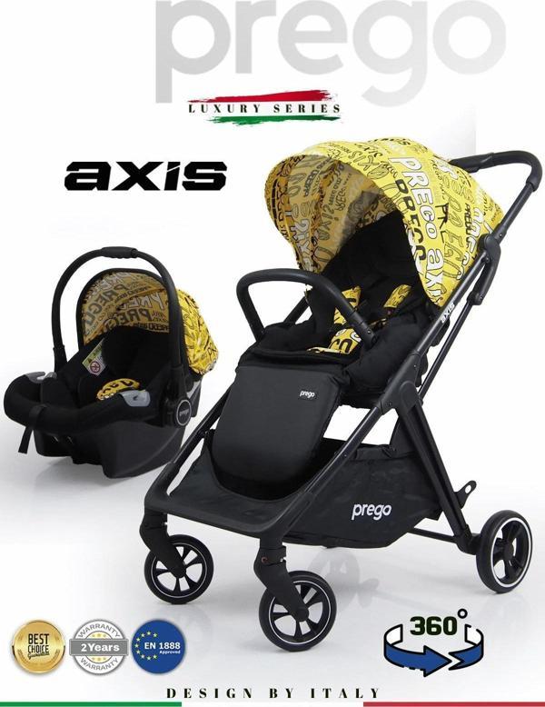 Prego 2242 Axis 360° Dönebilen Travel Sistem Bebek Arabası - Image 1