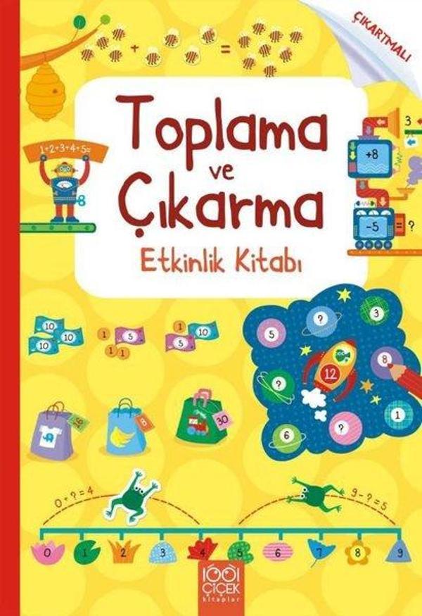 Toplama ve Çıkarma Etkinlik Kitabı - 1001 Çiçek - Image 1