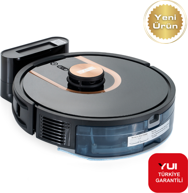 Yui S7 NoMopZone Mop Siyah Akıllı Robot Süpürge - Image 1