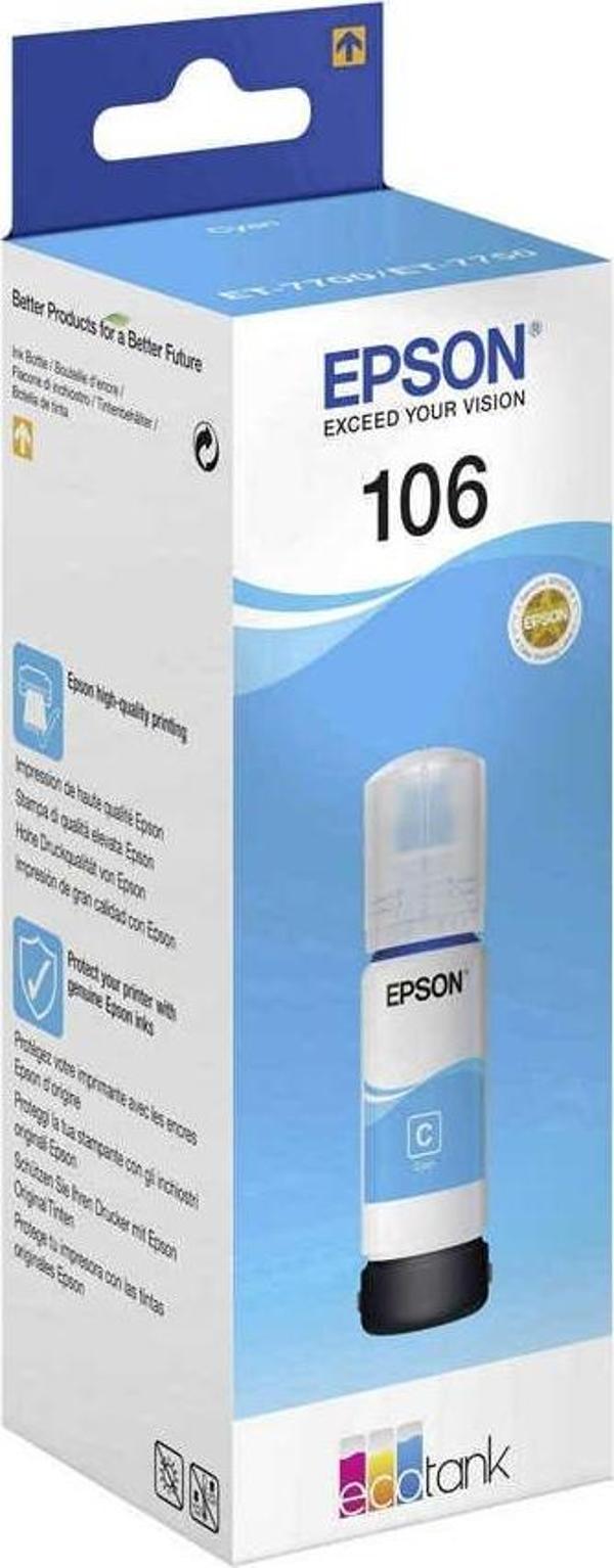 Epson 106-C13T00R240 Orijinal Mavi Mürekkep - Image 1