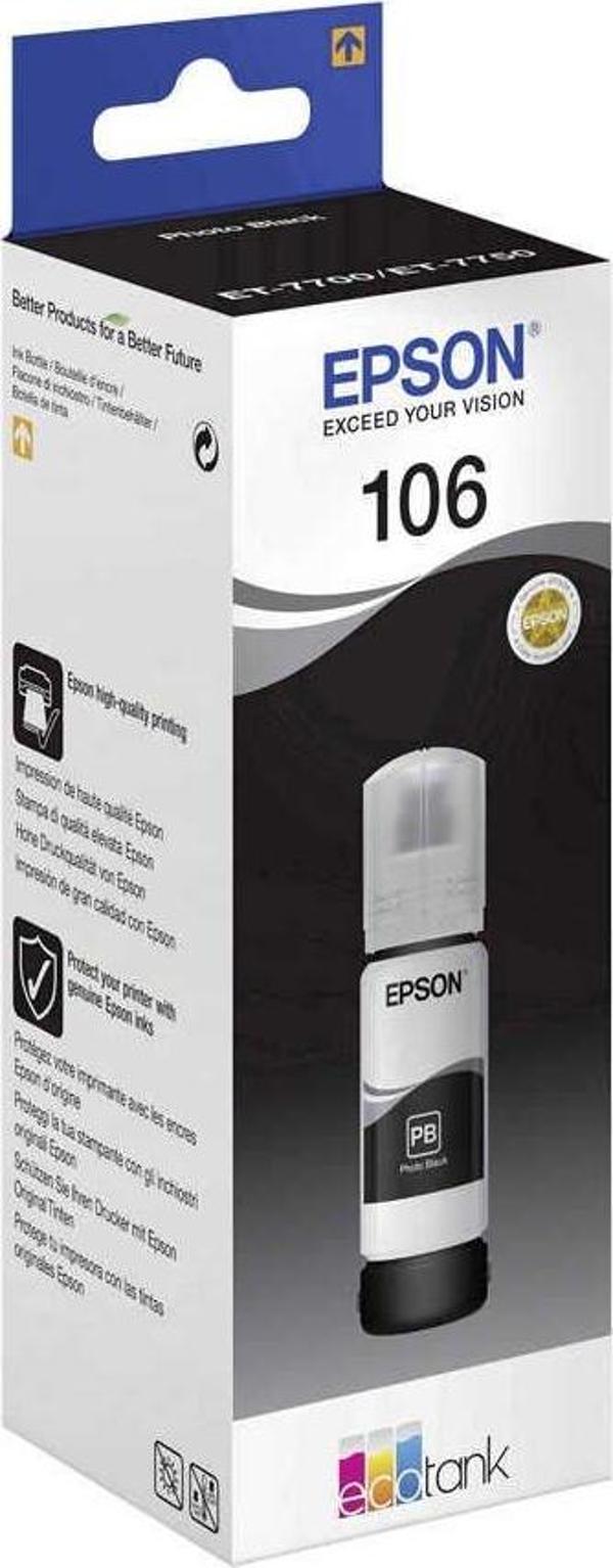 Epson 106-C13T00R140 Orijinal Siyah Mürekkep - Image 1