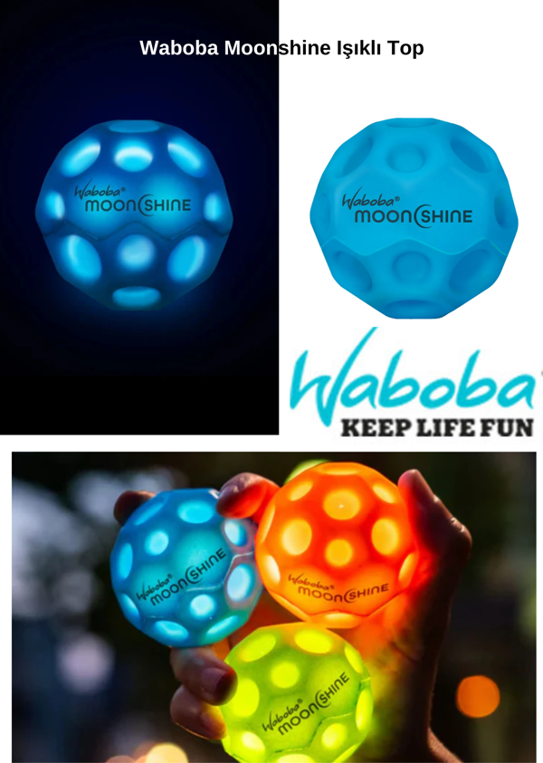 Waboba Moonshine Işıklı Top Mavi - Image 1