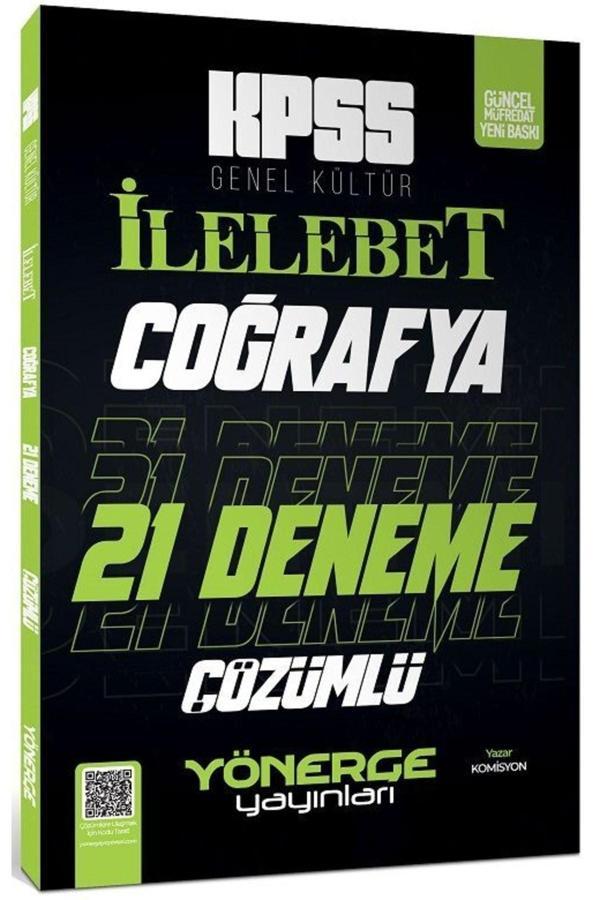 Yönerge 2023 Kpss Coğrafya Ilelebet 21 Deneme Dijital Çözümlü - Yönerge Yayınları - Image 1