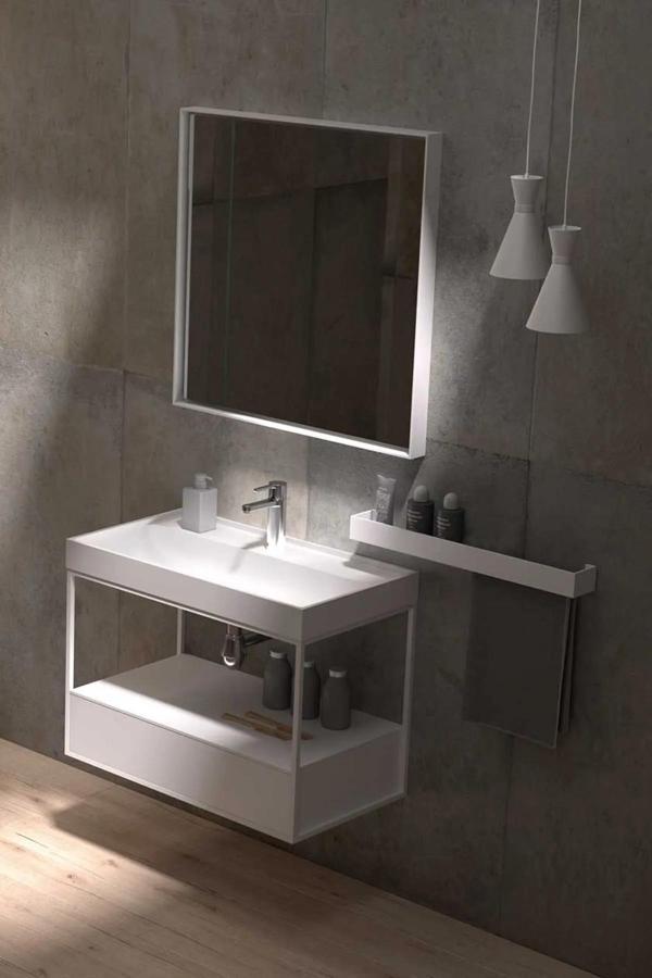 Paslanmaz Metal Banyo Rafı, Modern Banyo Rafı, Şampuan Rafı, Banyo Rafı, Banyo Düzenleyici Beyaz - Image 1