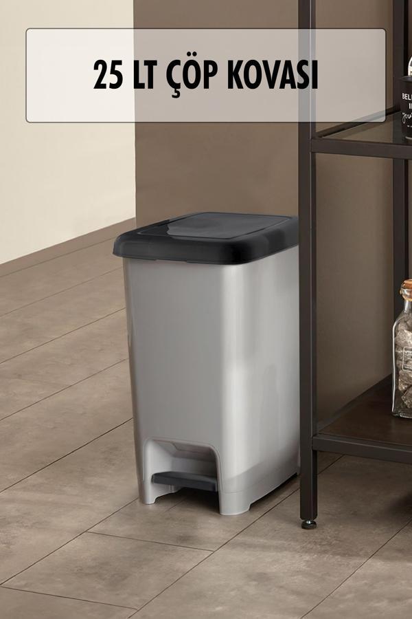 25 Litre Basmalı Çöp Kovası - Image 1