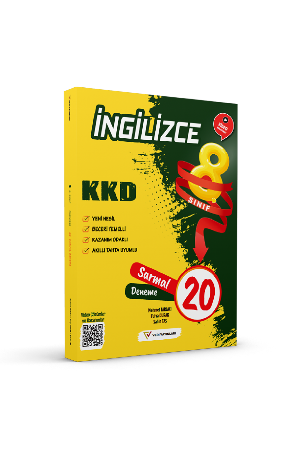 Veri 8. Sınıf İngilizce KKD Sarmal 20 Deneme Veri Yayınları - Veri Yayınları - Image 1