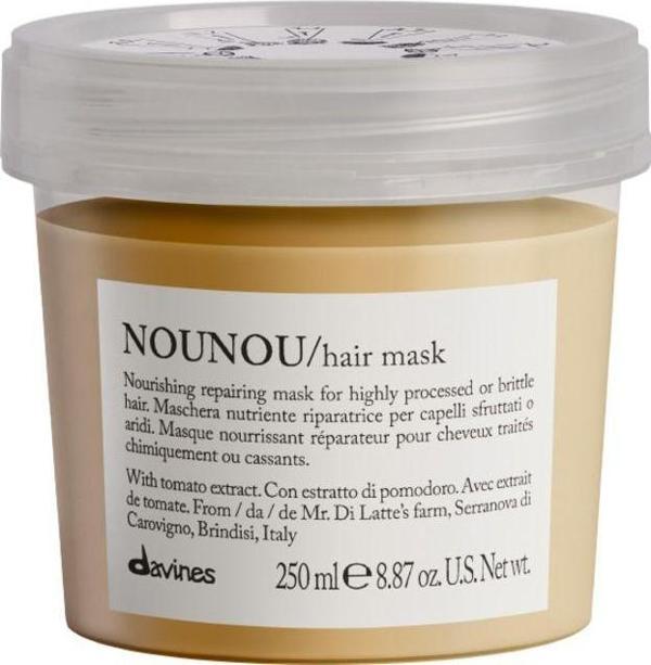 Davines Nounou Hair Mask - Islem Gormus Saclar Icin Besleyici Bakim Maskesi 250 Ml - Image 1