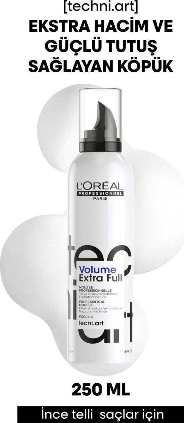 L'Oréal Paris Techni Art Full Volume Extra Ekstra Hacimlendirici Saç Köpüğü 250 Ml - Image 1