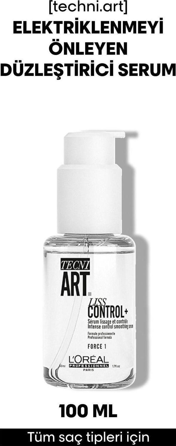 L'Oréal Paris Techni Art Liss Control+ Elektriklenmeyi Önleyen Düzleştirici Şekillendirici Serum 50 Ml - Image 1