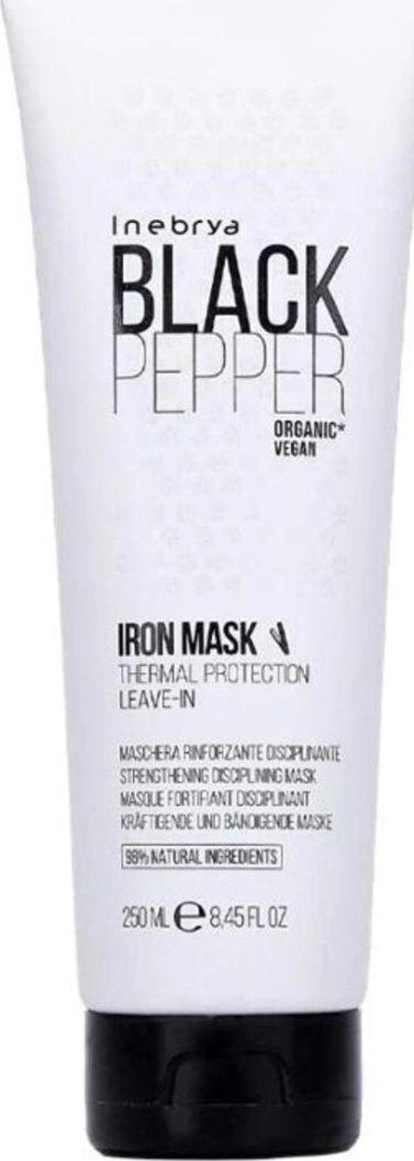 Inebrya Black Pepper Thermal Protection Strength Mask 250 Ml - Image 1