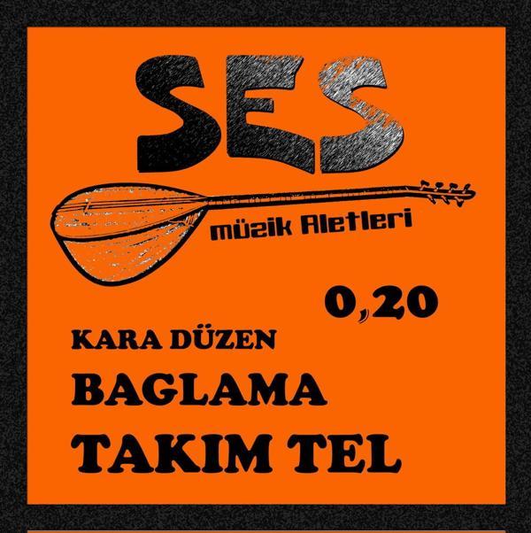 Ses Müzik Aletleri Bağlama Tel Takım 0.20 BAT020 - Image 1