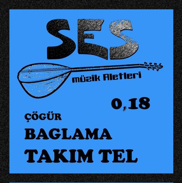 Ses Müzik Aletleri Bağlama Teli Takım 0.18 BAT018 - Image 1