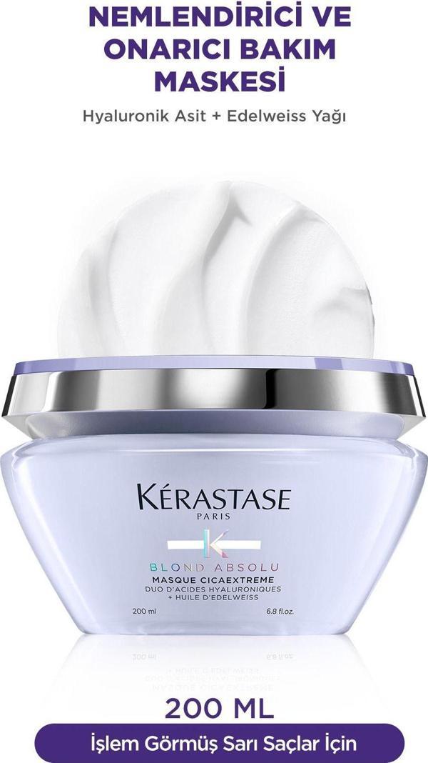 Kerastase Blond Absolu Masque Cicaextreme Sarı Saçlar Için Işlem Sonrası Saç Bakım Maskesi 200 Ml - Image 1
