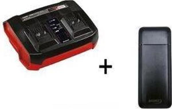 Einhell 18V 3A Power-X-Twincharger İkili Şarj Cihazı - 4512069 + Akdeniz Powerbank - Image 1