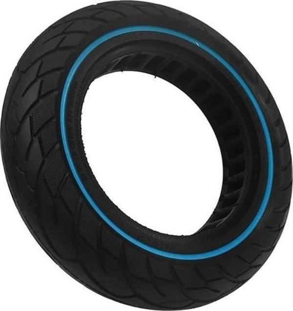 10x2.5 inç Dolgu Lastik Mavi Şeritli Scooter Lastiği - Image 1