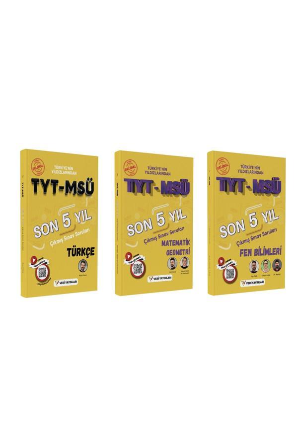 Veri Yayınları Tyt-Msü Türkçe+Matematikve Geo.+Fen Bilimleri Son 5 Yıl Video Çözümlü Orijinal Çıkmış Sorular  - Veri Yayınları - Image 1
