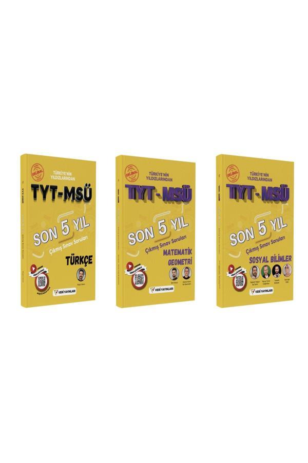 Veri Yayınları Tyt-Msü Türkçe Matematik Ve Geometri Sosyal Bilimler Son 5 Yıl Video Çözümlü Orijinal Çıkmış Sorular  - Veri Yayınları - Image 1